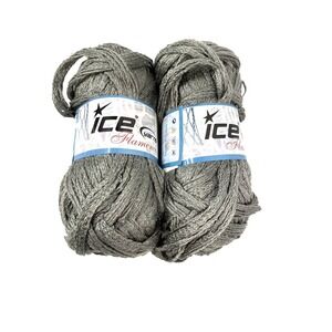 2 skins ICE flamenco yarns grey sashay acrylic 100 gr 30 m
